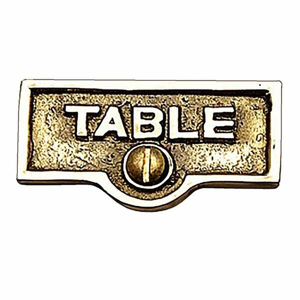 Lacquered Brass TABLE Name Signs Labels Switch Plate Tags Renovators